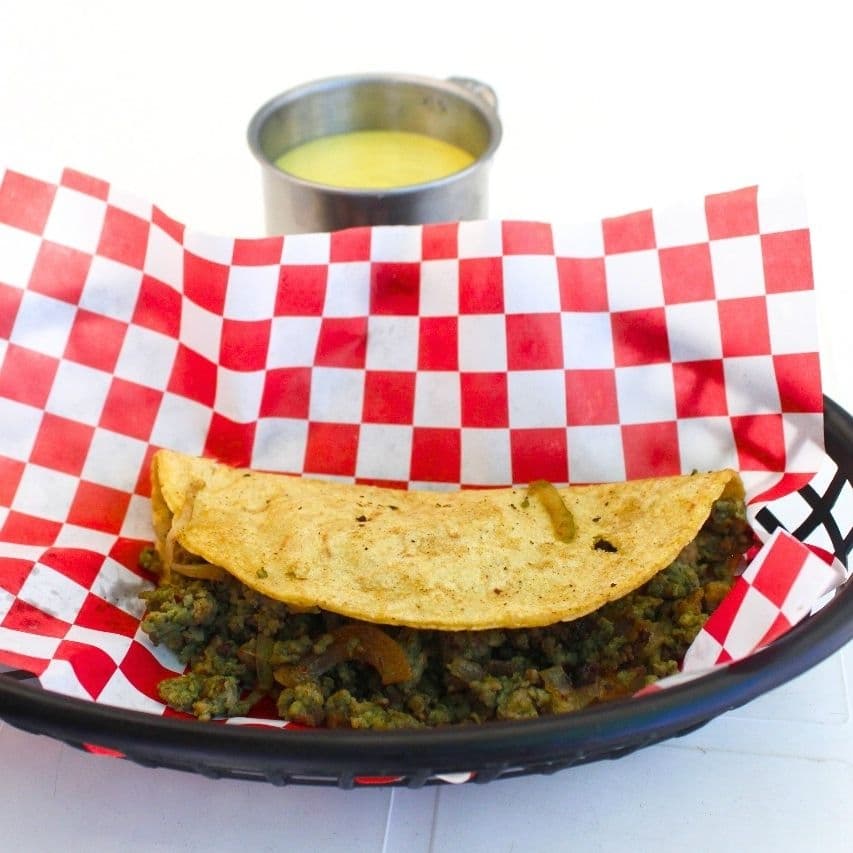 Taco Longaniza Verde (Maiz)
