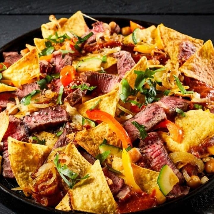 Nachos con Arrachera