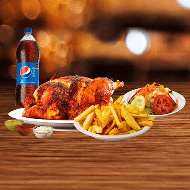1 Pollo a la brasa + Pepsi de 1.5 Litros
