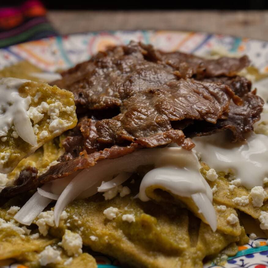Chilaquiles con Costilla de Res