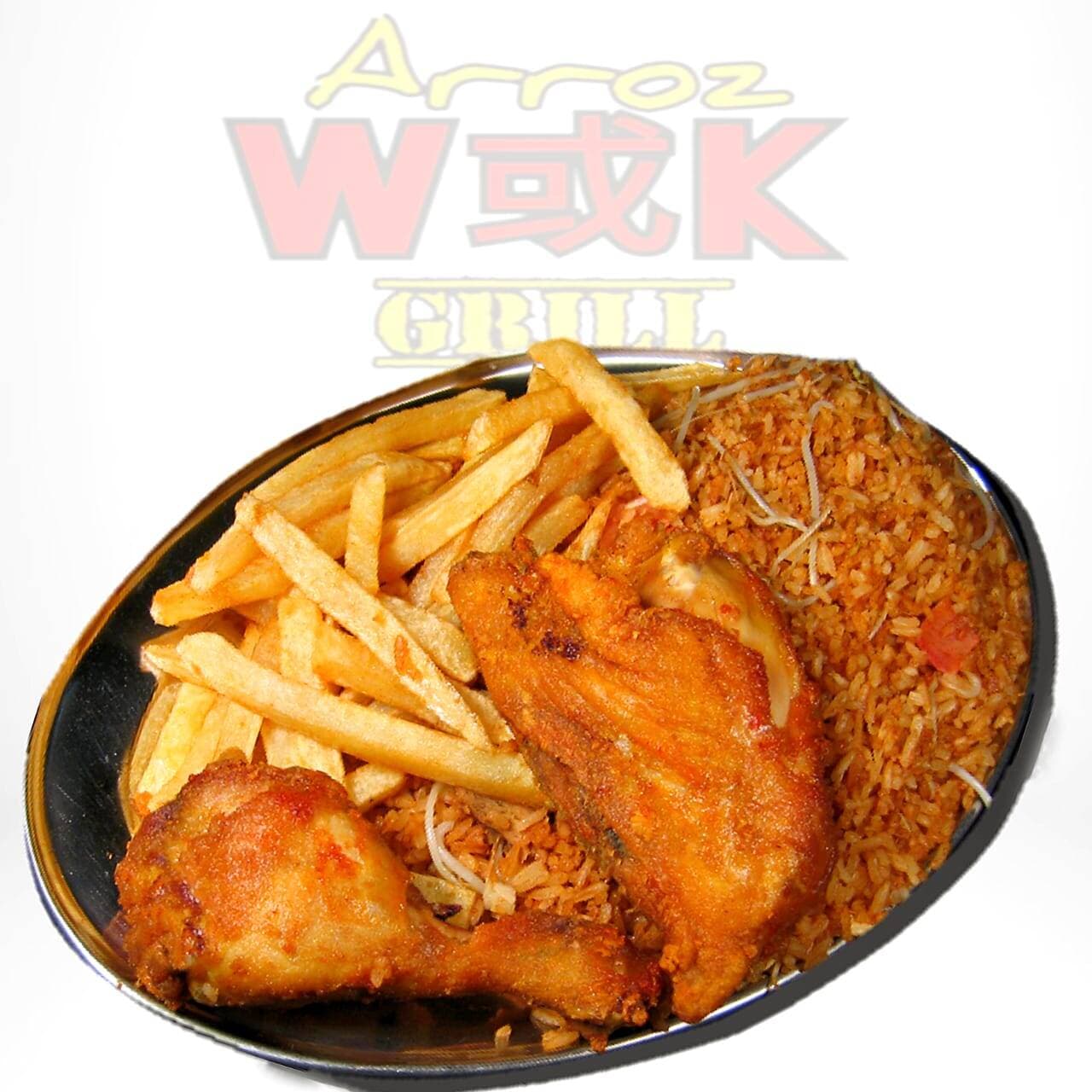 Arroz Chino + 1/4 Pollo + Papas Francesas