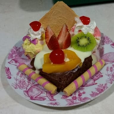 Brownie con Helado