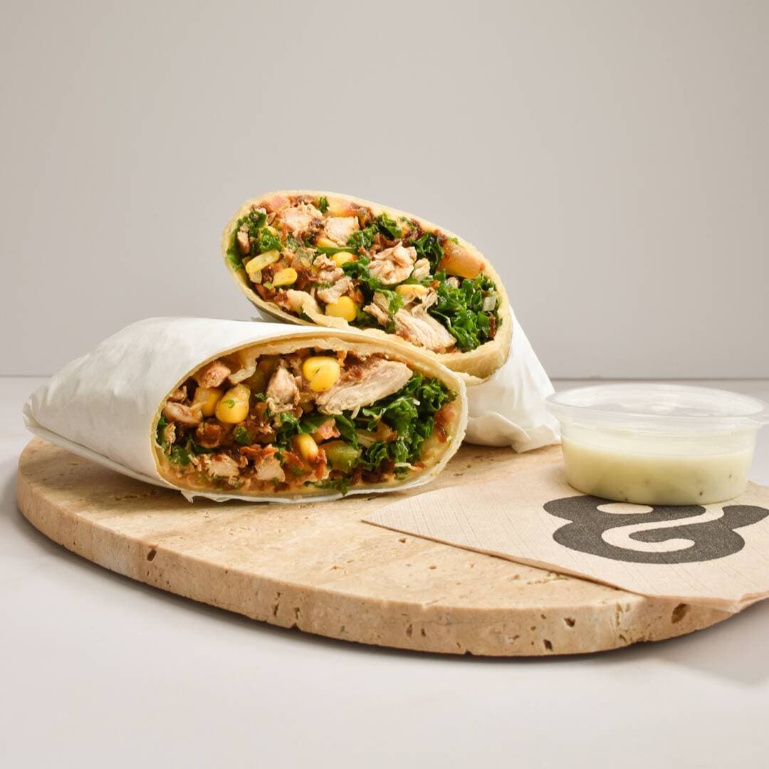 Combo Wrap Pollo Viny + Pita Chips