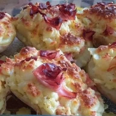 Papas Rellena de Mozarella Y Jamon