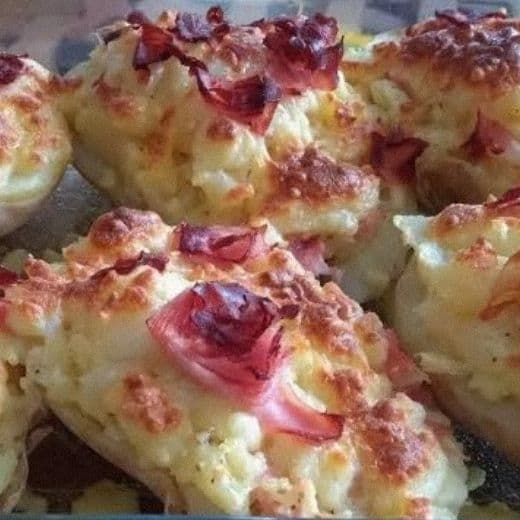 Papas Rellena de Mozarella Y Jamon