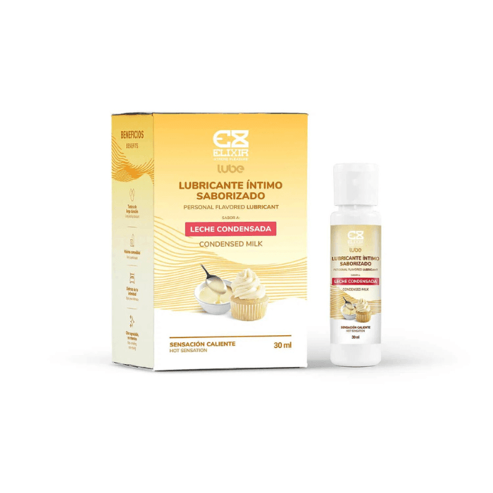 Lubricante caliente saborizado elixir 30 ml lec...