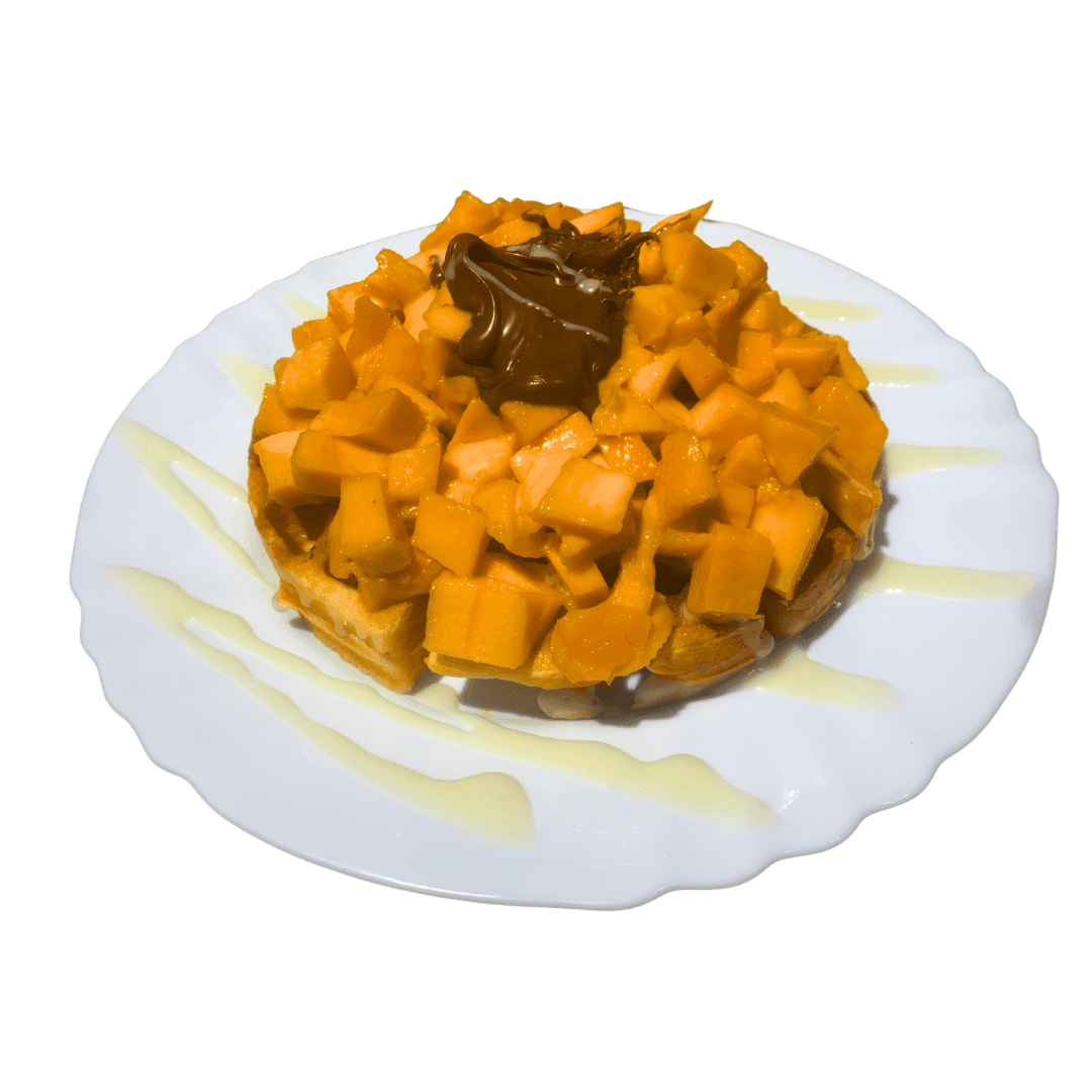 Waffle con Mango