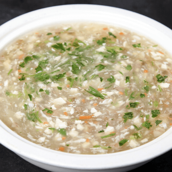 西湖牛肉羹 Sopa con Menta de Ternera y Menta de Tofu