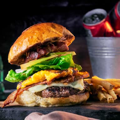 Hamburguesa La Colombiana + Papas