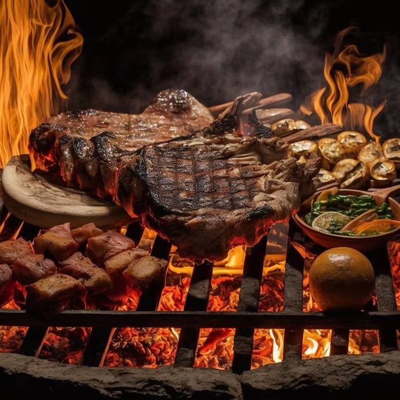 1 Kilo de Arrachera y Chorizo