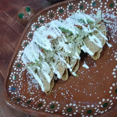 ORDEN TACOS DORADOS DE PAPA
