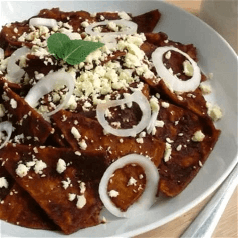 chilaquiles con mole