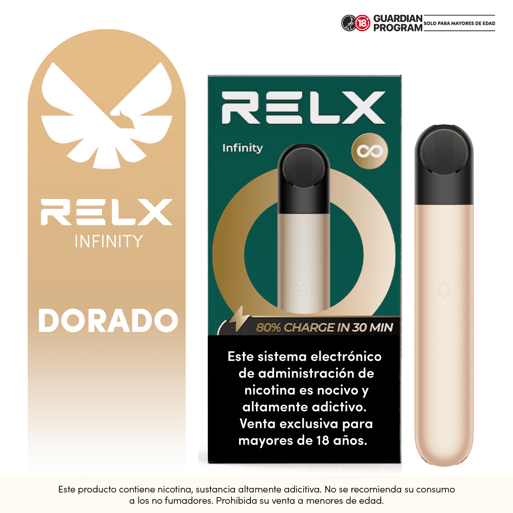 Relx Vape Dispositivo Recargable Infinity Dorado