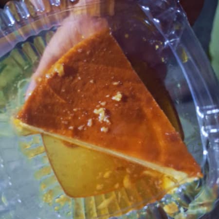 Rebanada de Flan con Whisky