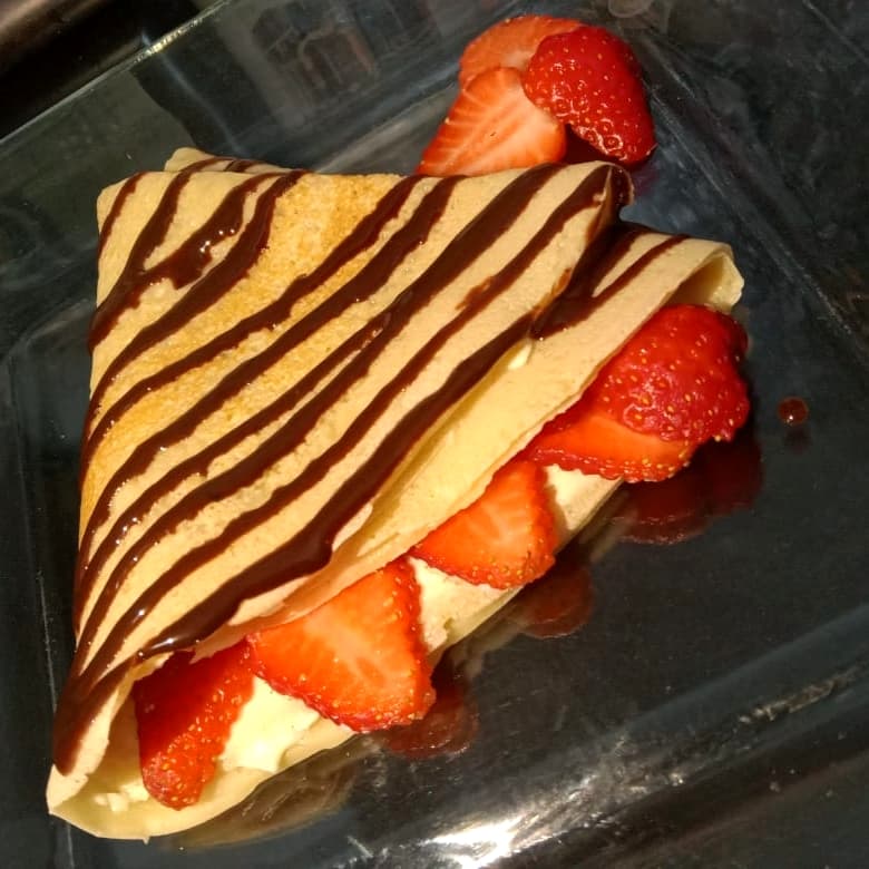 Crepa de Philadelphia con Fresas