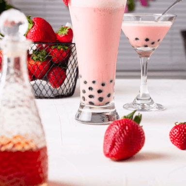 Milk Tea de Fresa