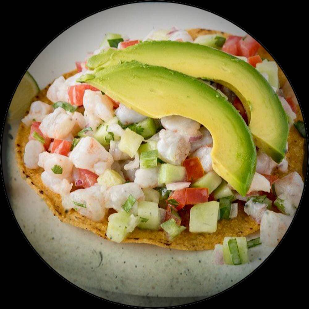 Tostada de ceviche