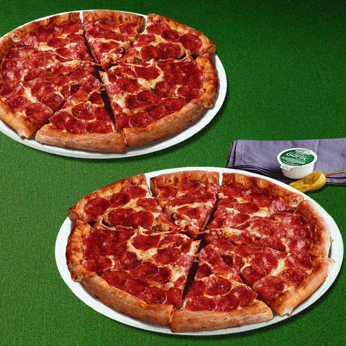 2 Pizzas Grandes de Pepperoni