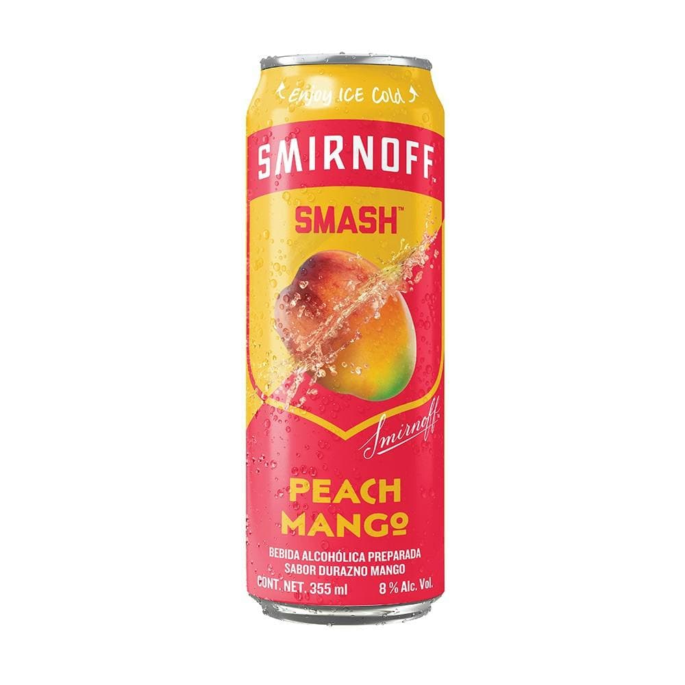 SMIRNOFF SMASH PEACH MANGO 355ML