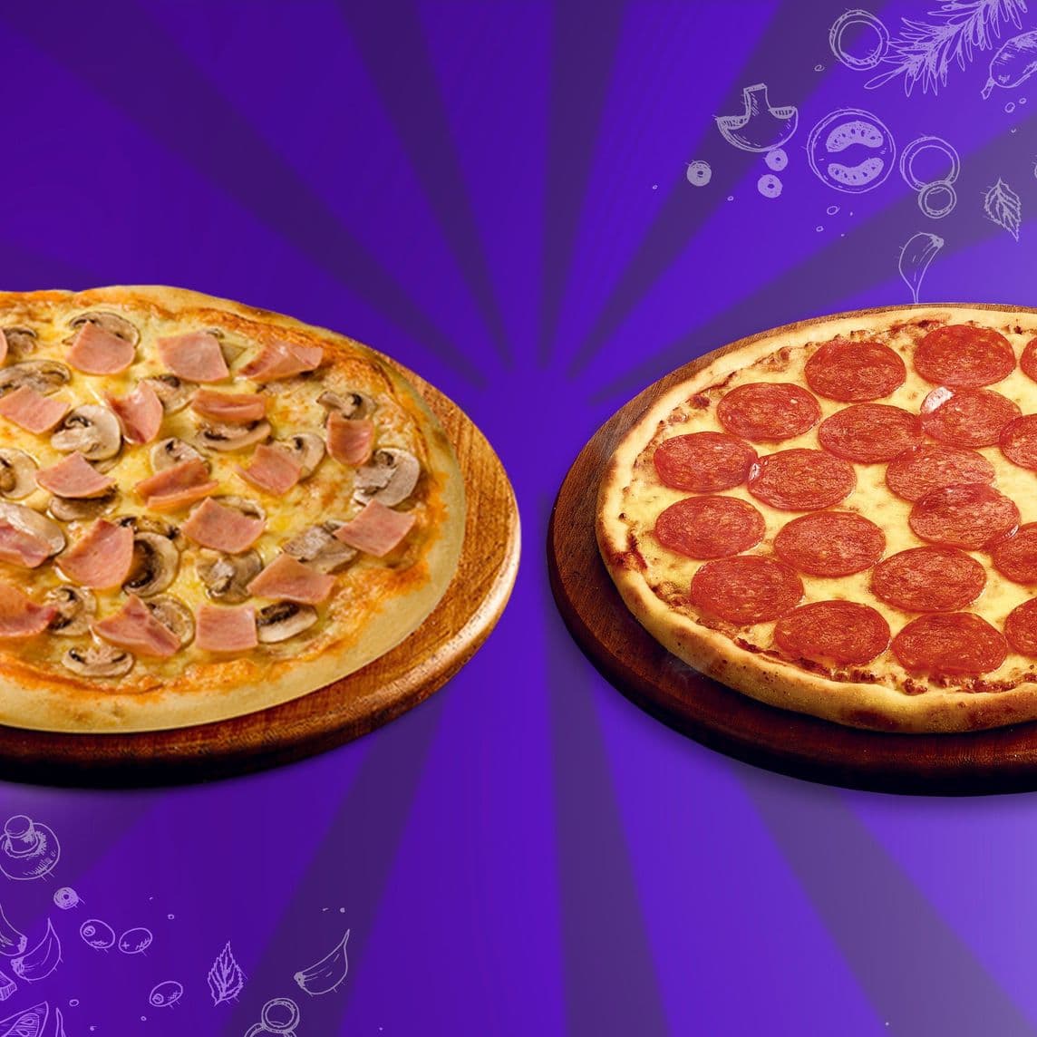 2 Pizzas grandes