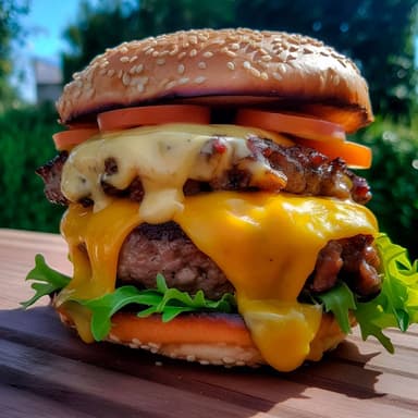 Hamburguesa Tres Quesos