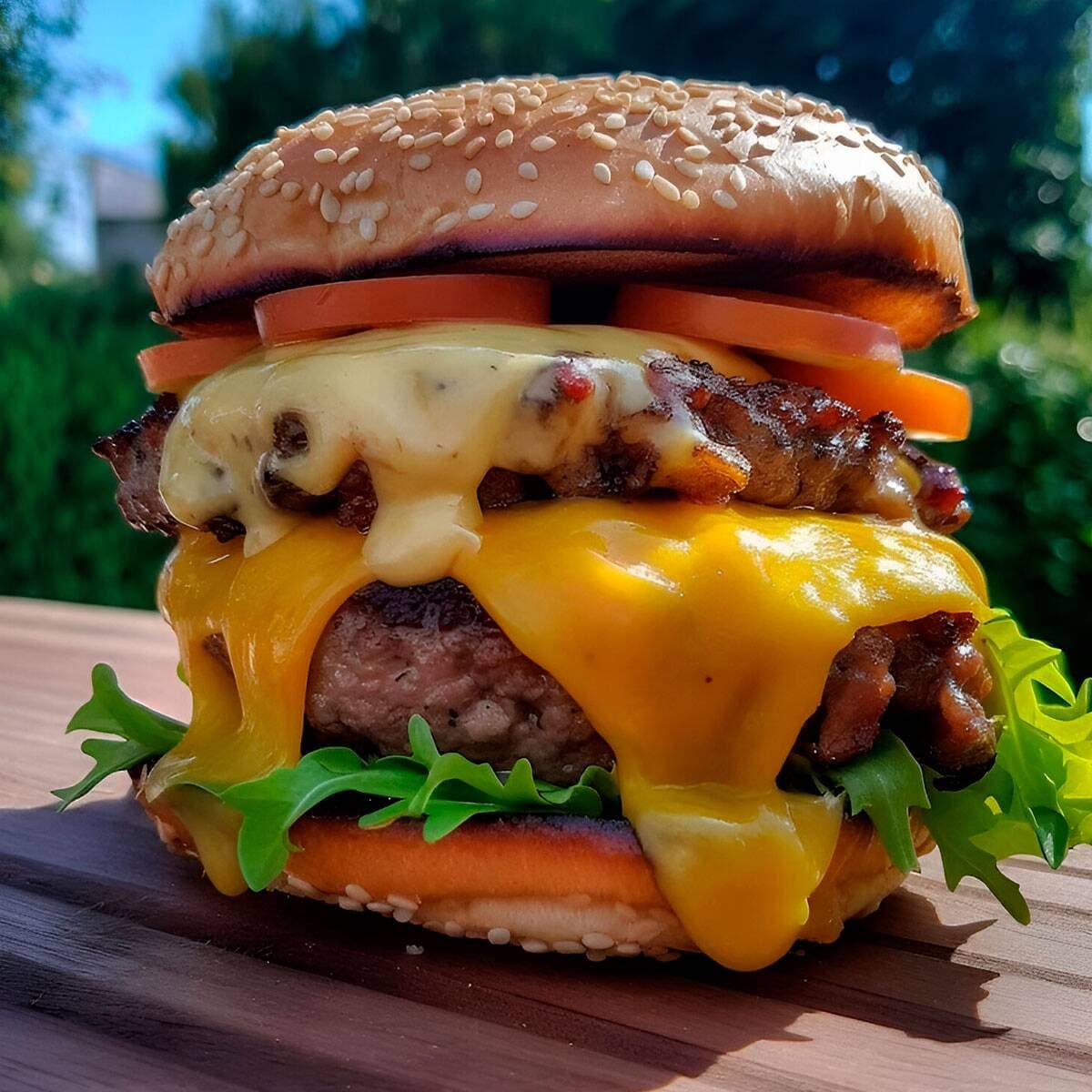 Hamburguesa Tres Quesos