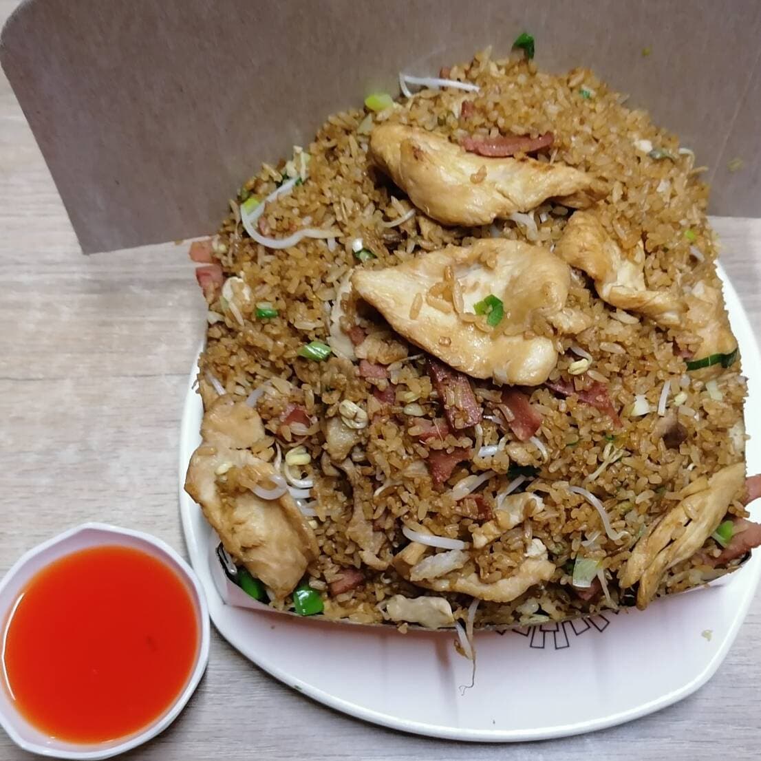 1/4 Arroz chino solo pollo