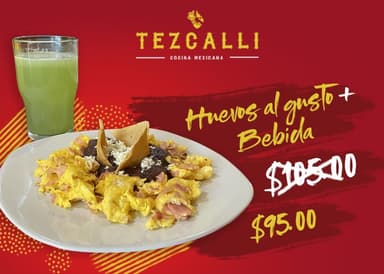 Huevos Al Gusto + Bebida