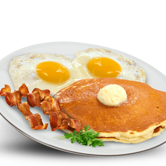 HUEVOS CON HOT CAKES