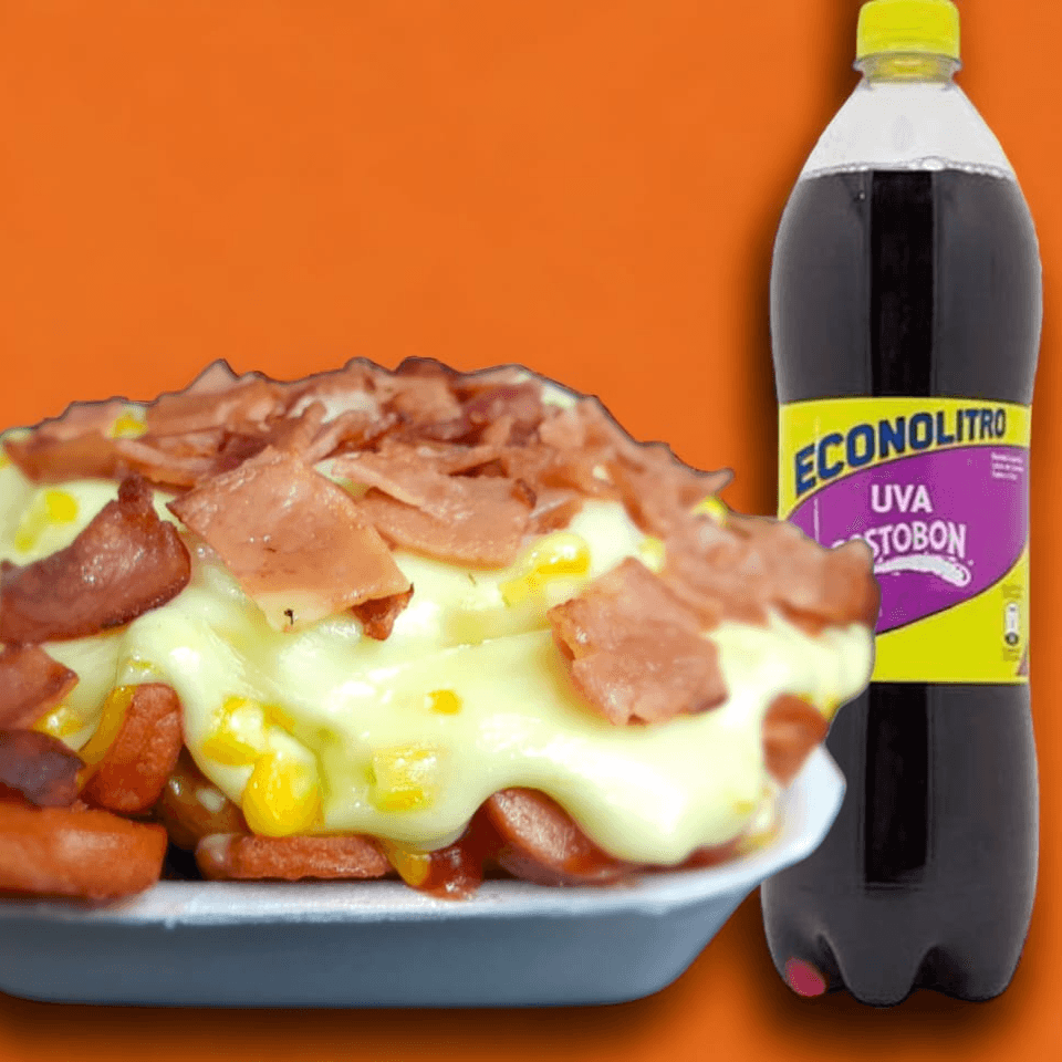 Salchipapa para 2 + CONOLITRO 1l