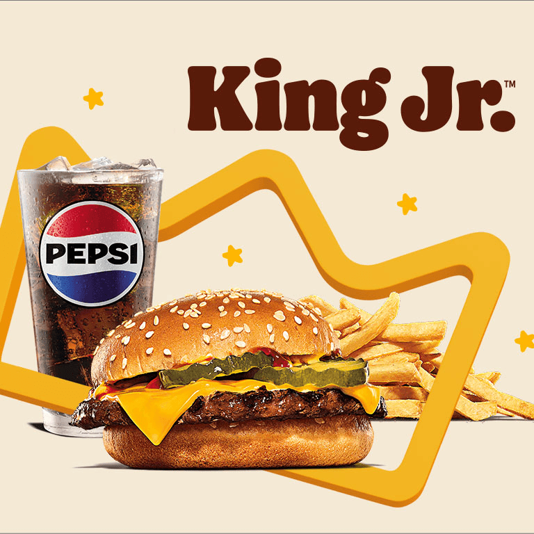 King Jr Hamburguesa con queso