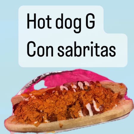 HOTDOG GRANDE CON PAPITAS