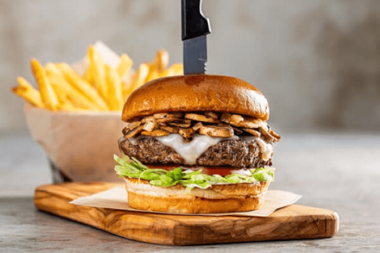 Mushroom Swiss Burger