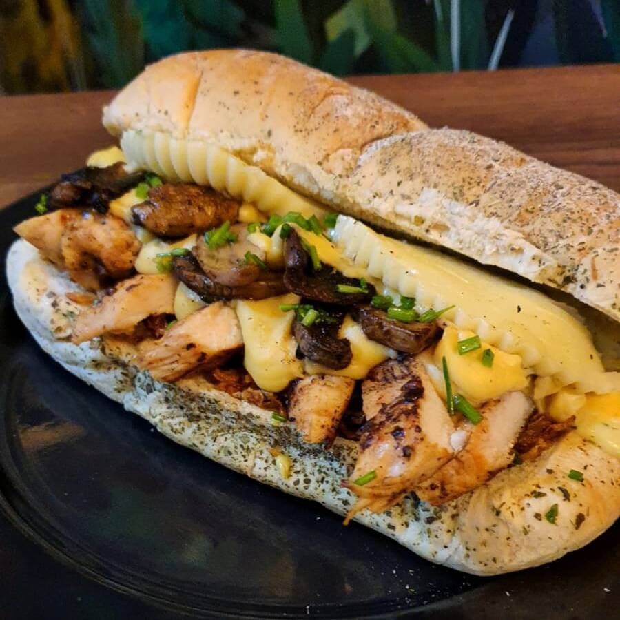 Sándwich de Pechuga y Champiñones