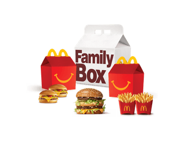 Family Box 2 adultos sin bebibas y 2 niños