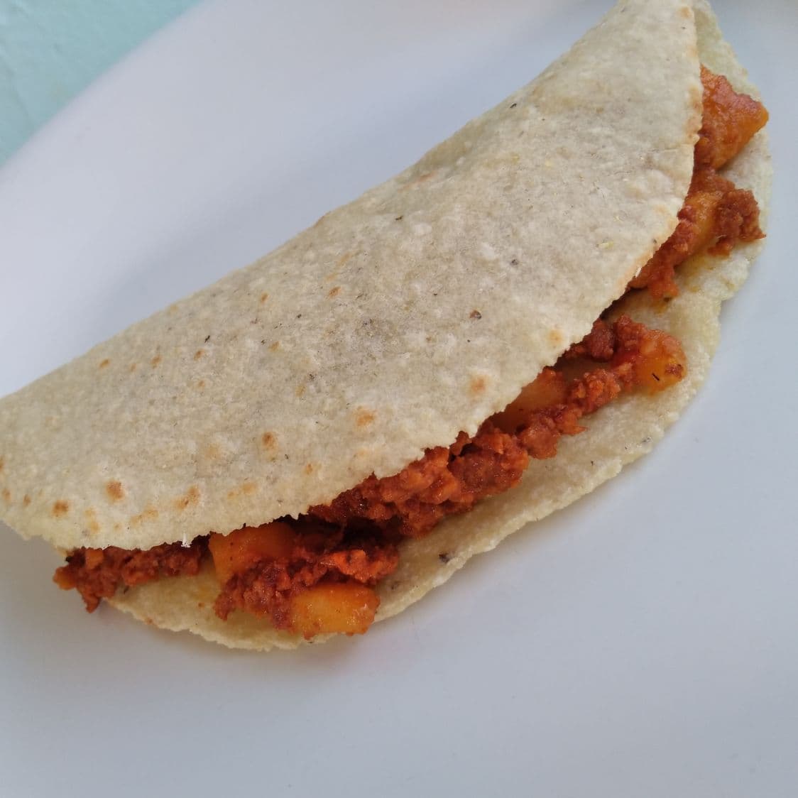 Quesadilla de Papa con Chorizo