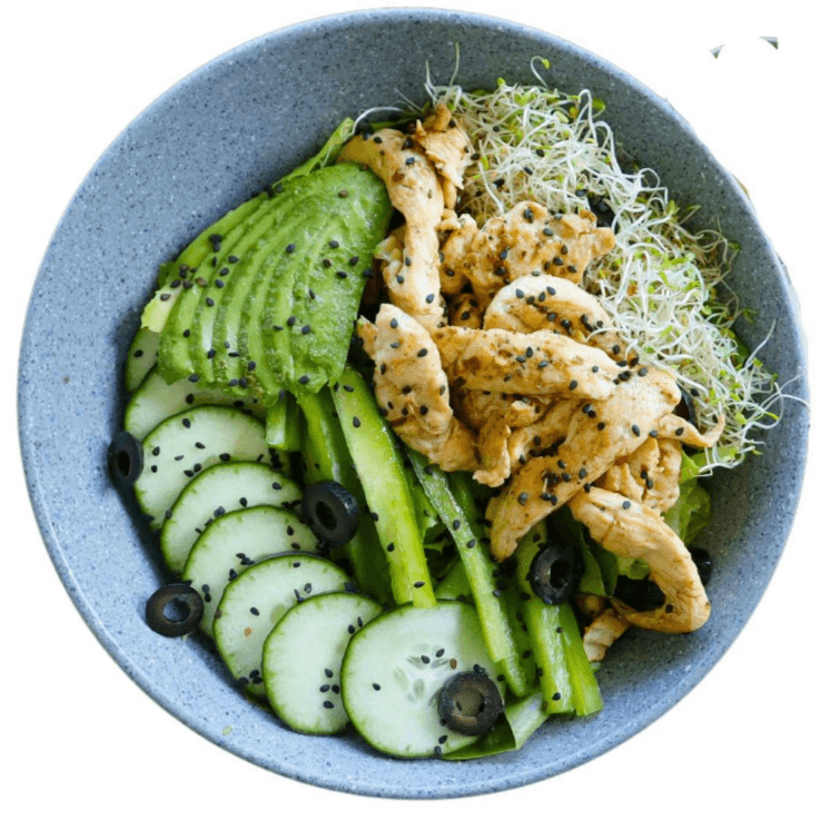 Ensalada Verde con pollo