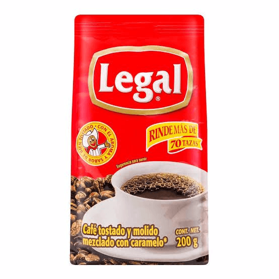 Legal Café Molido Con Azúcar 200 gr