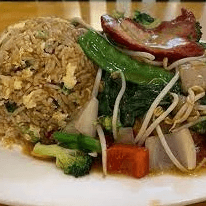 menu Chancho con Champiñones y Yuyo
