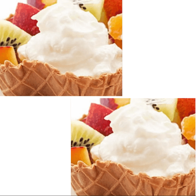 Concha con Helado y Fruta*