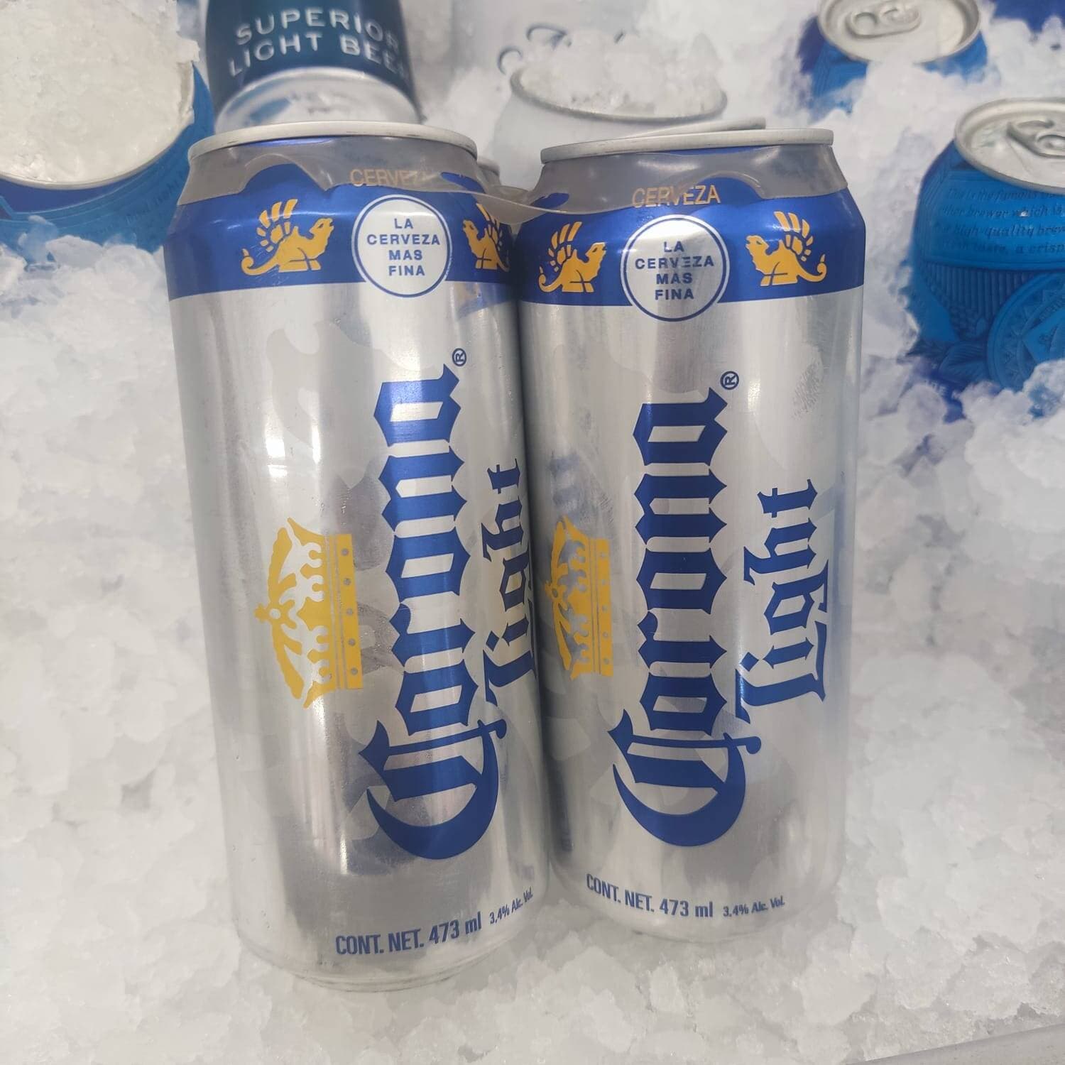 4 Corona Light 473 ml c/u