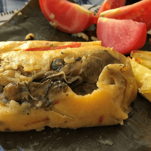 Tamal Vegetariano Sencillo, Jugo