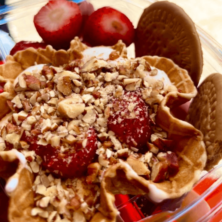 Fresas con Crema Canastilla
