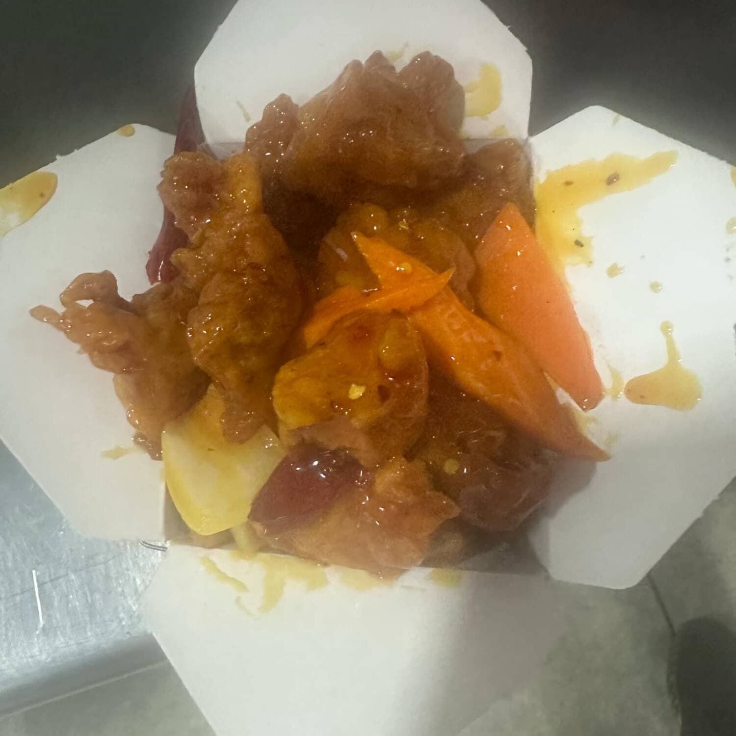 1/2 ORDEN POLLO A LA NARANJA