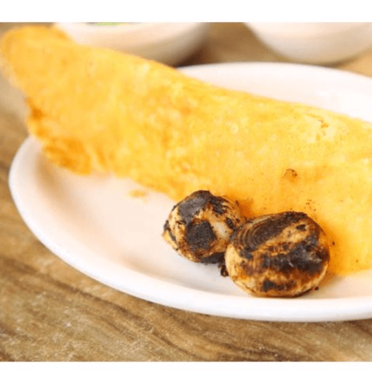 Media Orden Chicharrón de Queso Sencillo