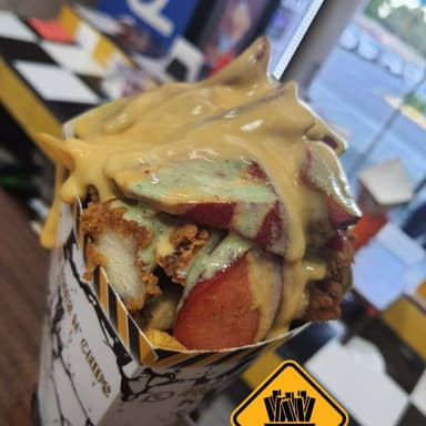 Fries con 3 Topping