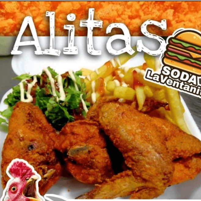 Alitas con papas