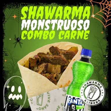 Shawarma Monstruoso de Carne