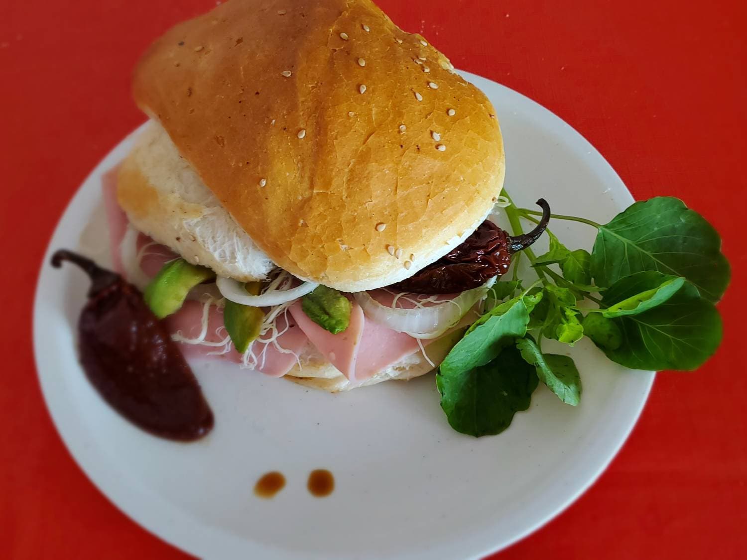 Cemita de jamon