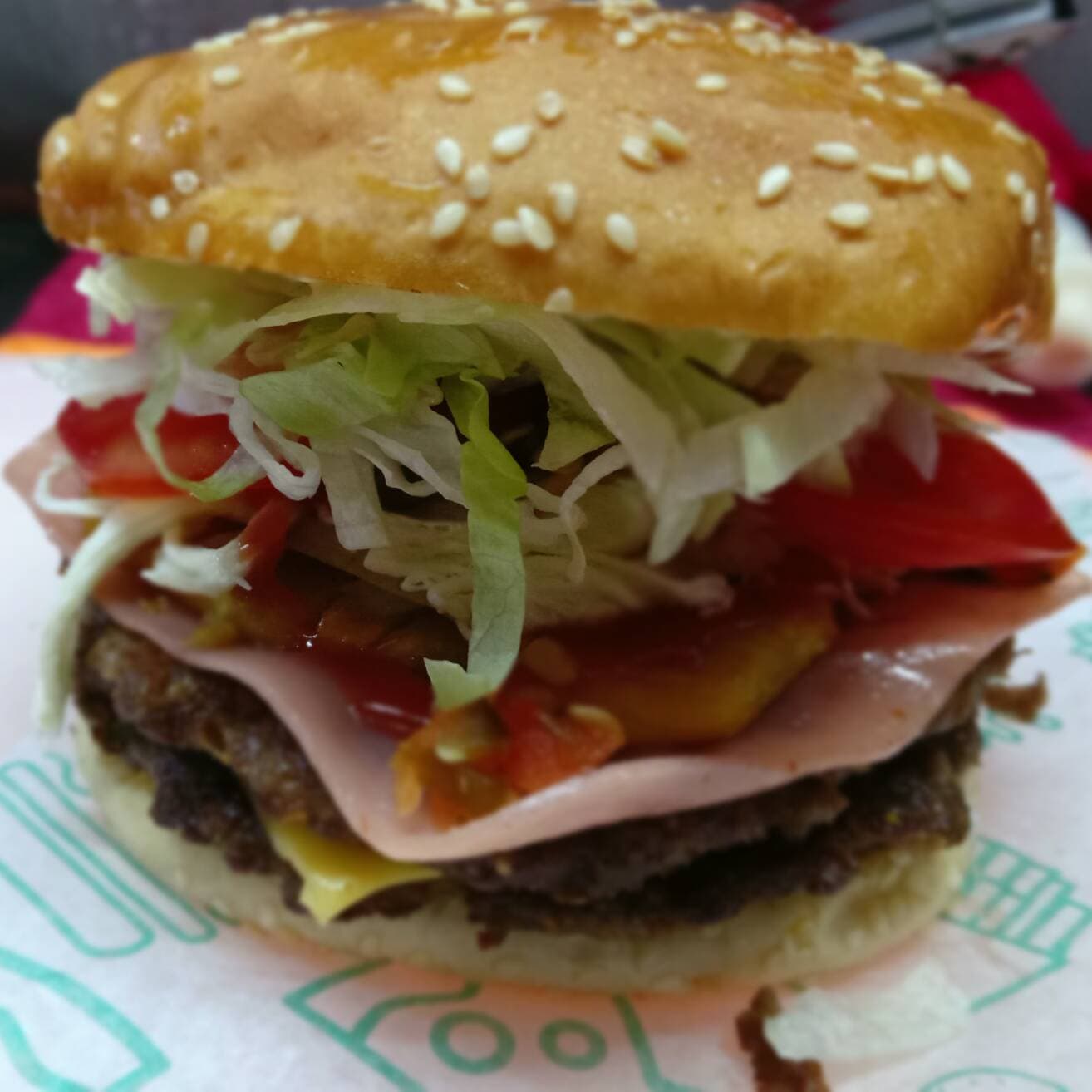Combo - Hamburguesa Doble Carne + Papas
